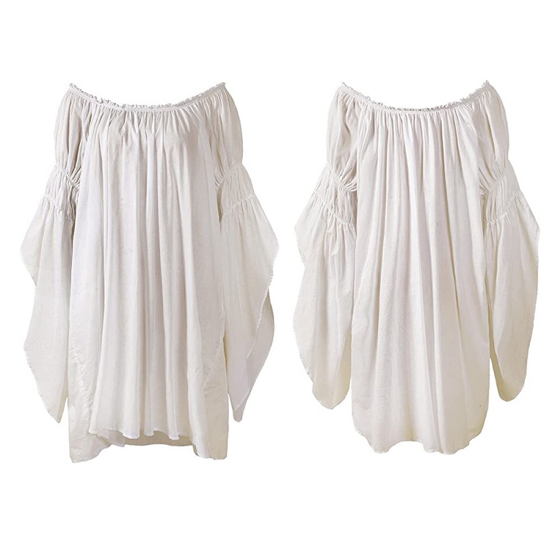 Blouse Off Shoulder - Винтажная средневековая блузка в стиле Ренессанс
