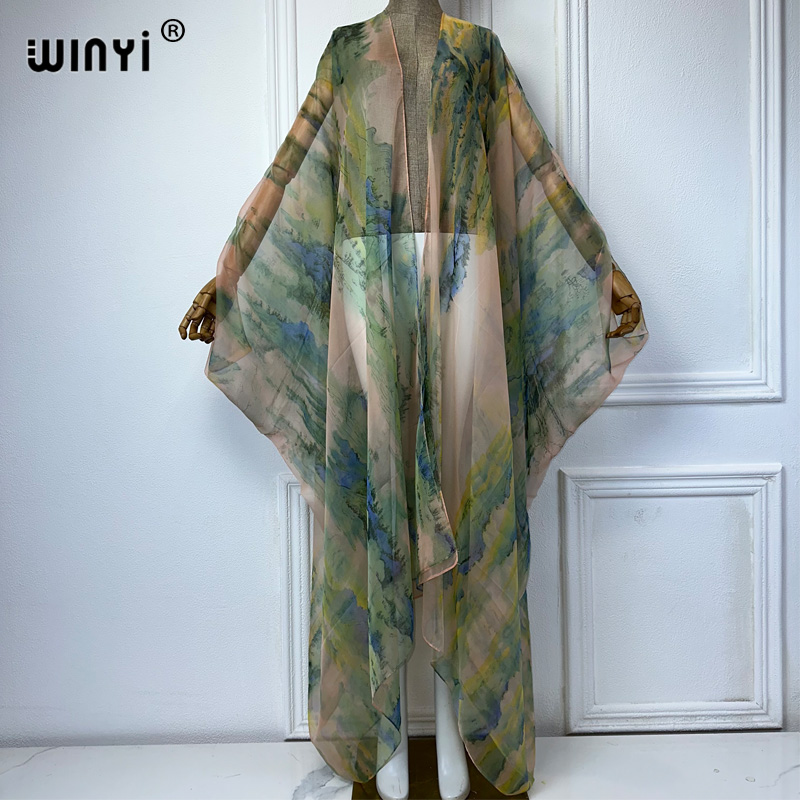Cover Up Kaftan - 2023 WINYI Европа Женское кимоно-кардиган, кафтан,