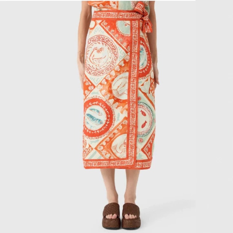 Новый женский комплект из двух – обзор и цена Midi Skirt Floral