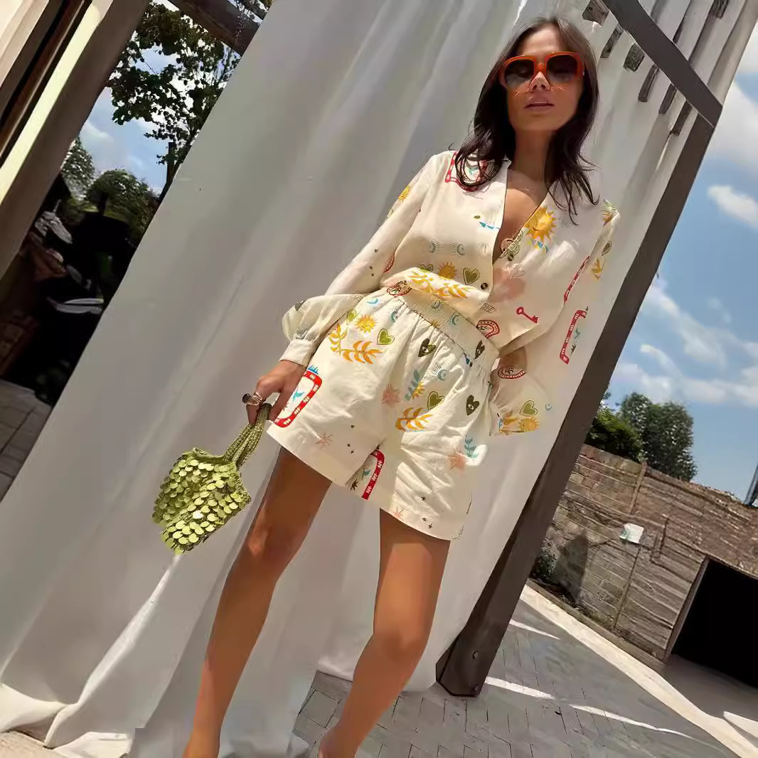 Женский повседневный комплект  – обзор и цена Romper Floral Print