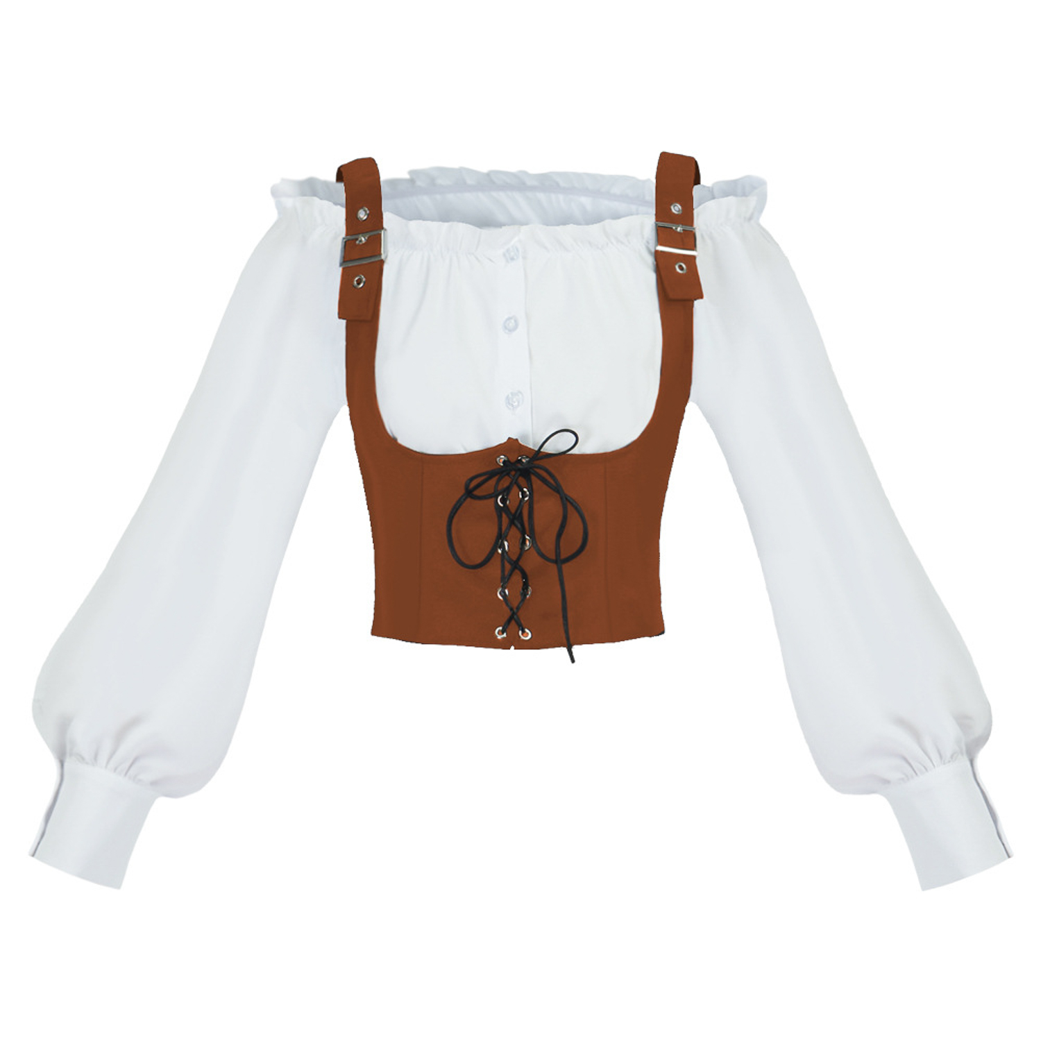 Комплект костюма в стиле Ренес – обзор и цена Blouse Off Shoulder