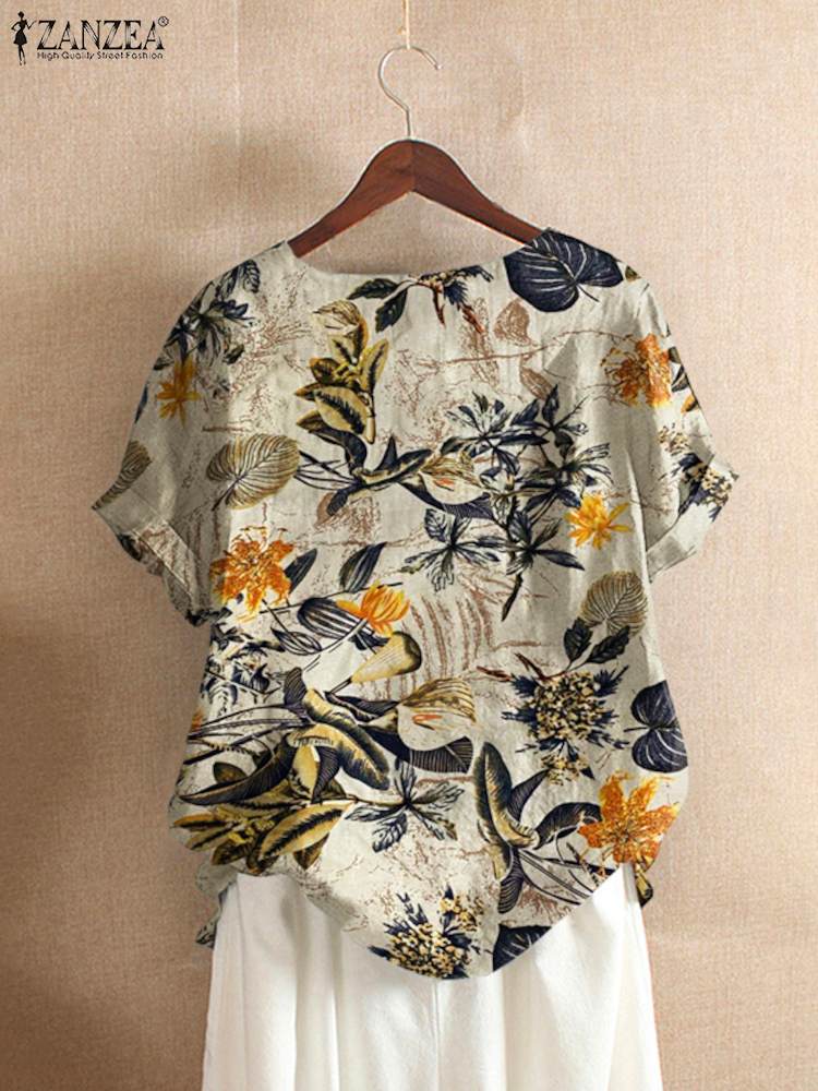 ZANZEA, женская хлопковая руба – обзор и цена Romper Floral Print